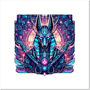 Cyberpunked Anubis Posters and Art